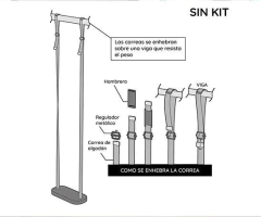 instrucciones de como colocar la hamaca en una viga
