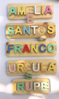 Tabla con Nombre Encastrable