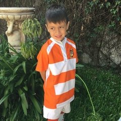 Camiseta de Rugby NARANJA Y BLANCO en internet
