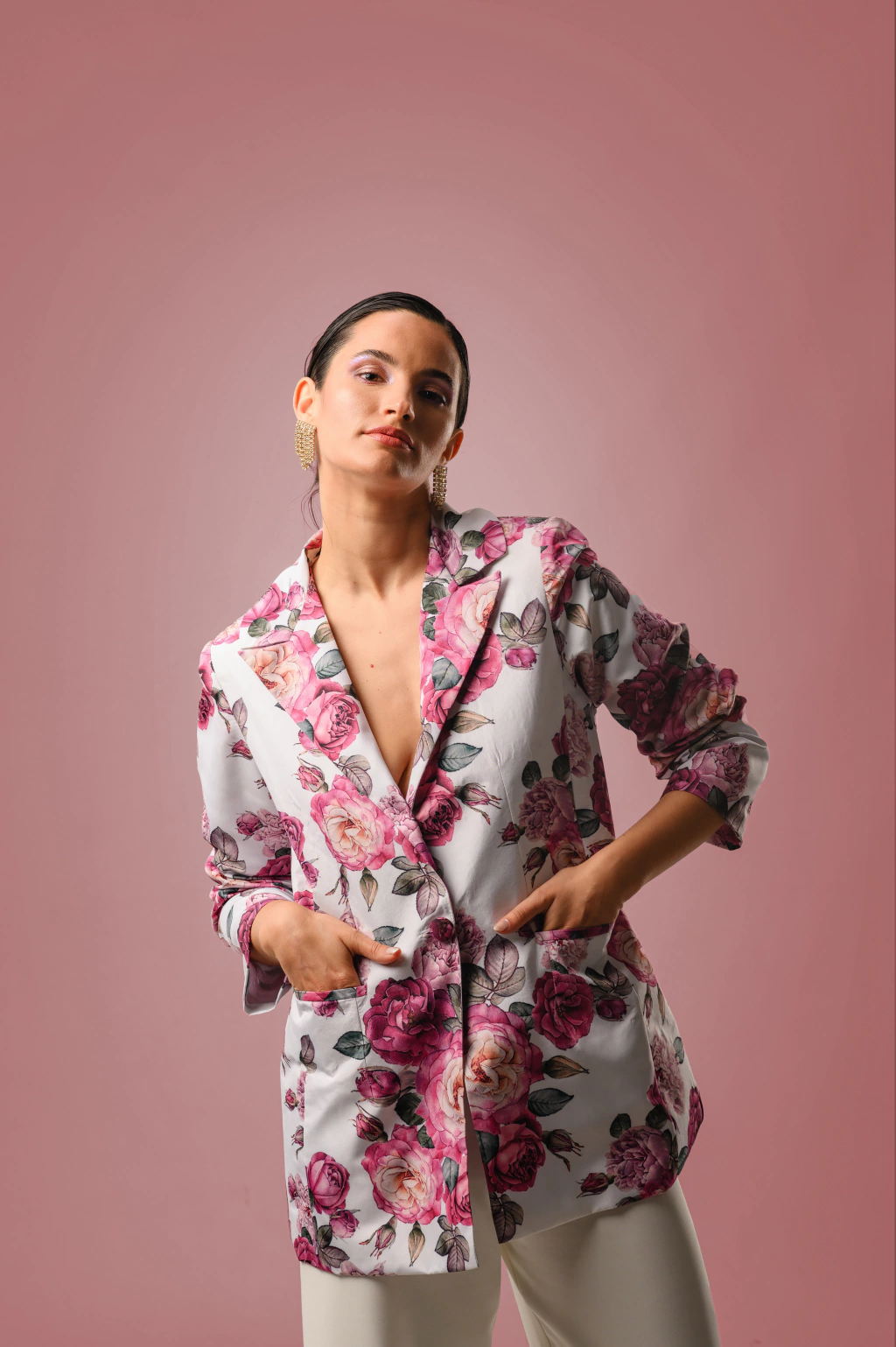Blazer Magnolia Flores thumbnail 5