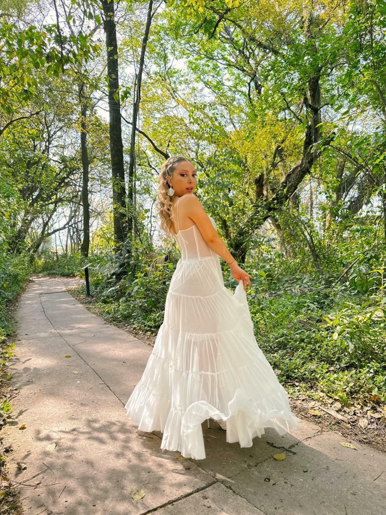 Vestido Amore Manteca thumbnail 3