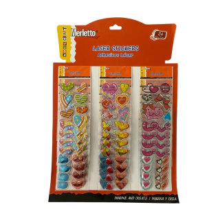 STICKERS LASER MERLETTO - Papelería La Gran 12