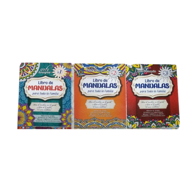 LIBRO DE MANDALAS DIFERENTES PRESENTACIONES X UND