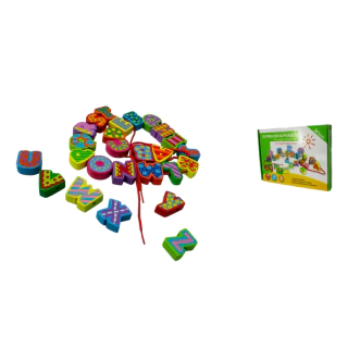 SET LETRAS PARA ENHEBRAR 26 PCS