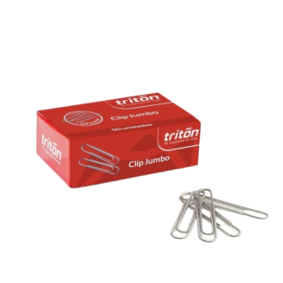 CLIP TRITON METALICO JUMBO CAJA X 50 UND COD:10225