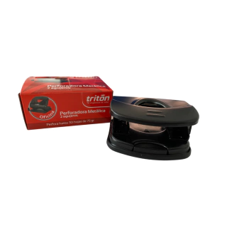 PERFORADORA METÁLICA 2 HUECOS 30 HOJAS TRITON REF 120 COD: MKJLI
