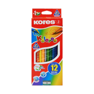 COLOR KORES UNA PUNTA TRIANGULAR X 12 UNID COD: 2431