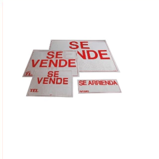 aviso se vende grande