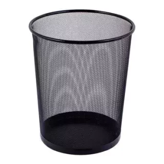 caneca papelera malla metalica
