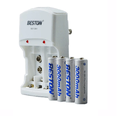 Cargador de pilas aaa combo x 4 importado