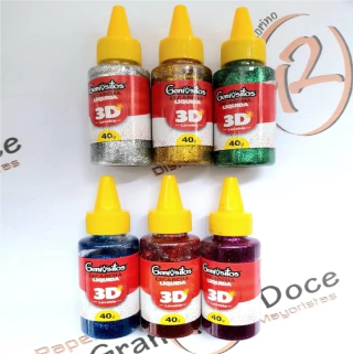 ESCARCHA LIQUIDA VARIOS COLORES 40GR X 6 UND