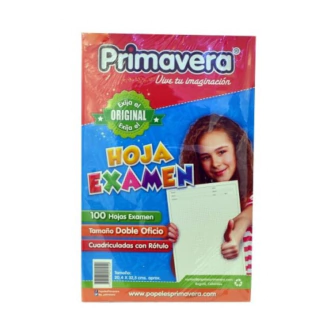 HOJA EXAMEN X 100 UND