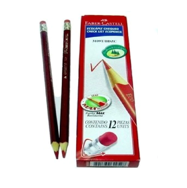 LAPIZ CHEQUEO ROJO FABER CASTELL
