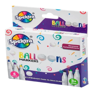 MARCADOR SPECTRA BALLONS X 6 UND