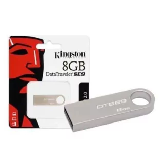 Memoria usb de 8 gigas metalica kingston  