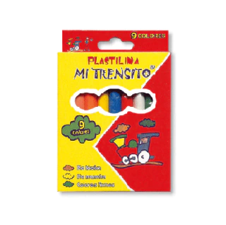 PLASTILINA MI TRENSITO CORTA X 9 UND