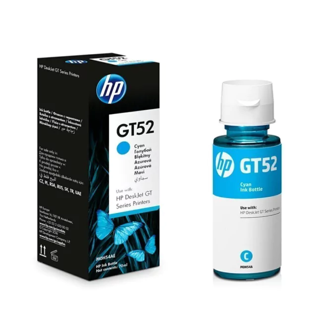 RECARGA ORIGINAL HP GT52 AZUL X UNIDAD