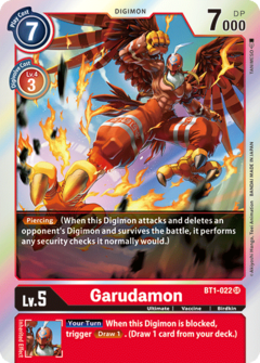 Garudamon - BT1-022 - Super Rare