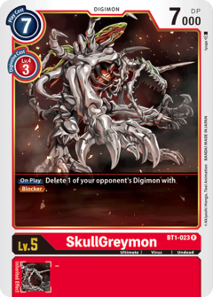 SkullGreymon - BT1-023 - Rare