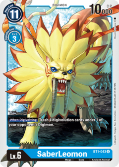 SaberLeomon - BT1-043 - Uncommon