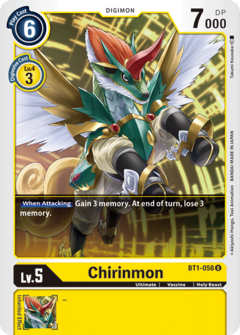 Chirinmon - BT1-058 - Uncommon