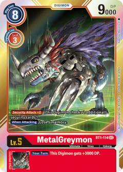 MetalGreymon - BT1-114 - Secret Rare