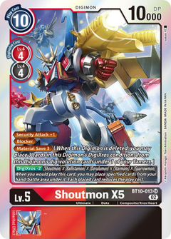 Shoutmon X5 - BT10-013 - Super Rare