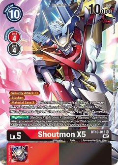 Shoutmon X5 (Alternate Art) - BT10-013 - Super Rare