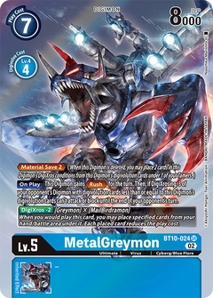 MetalGreymon (Alternate Art) - BT10-024 - Super Rare