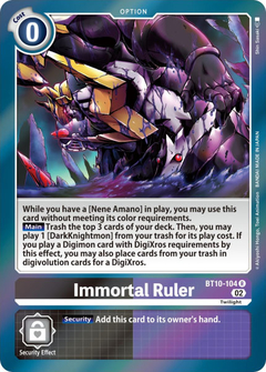 Immortal Ruler - BT10-104 - Rare