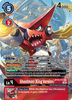 Shoutmon (King Version) (Alternate Art) - BT10-111 - Secret Rare