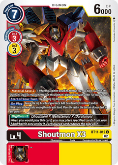 Shoutmon X3 - BT11-012 - Uncommon