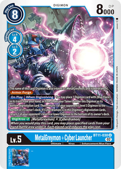 MetalGreymon + Cyber Launcher - BT11-030 - Uncommon