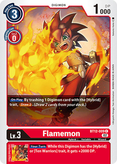 Flamemon - BT12-009 - Common