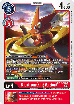 Shoutmon (King Version) - BT12-011 - Uncommon