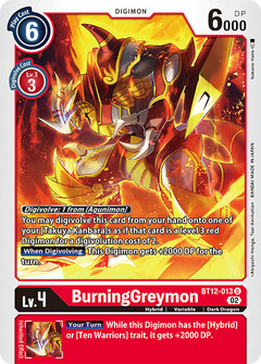 BurningGreymon - BT12-013 - Uncommon