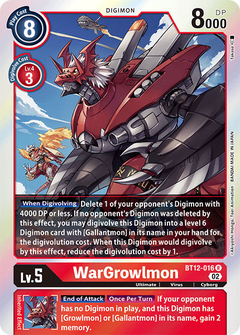 WarGrowlmon - BT12-016 - Rare