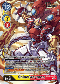 ShineGreymon - BT12-043 - Super Rare