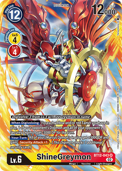 ShineGreymon (Alternate Art) - BT12-043 - Super Rare