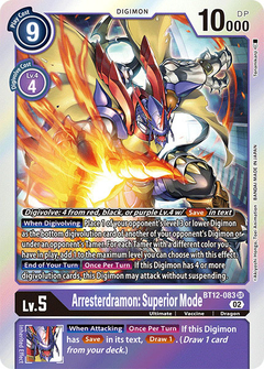 Arresterdramon: Superior Mode - BT12-083 - Super Rare