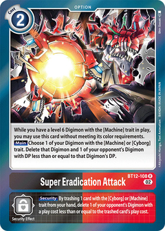 Super Eradication Attack - BT12-108 - Rare