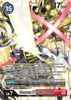 Shoutmon X7: Superior Mode - BT12-112 - Secret Rare