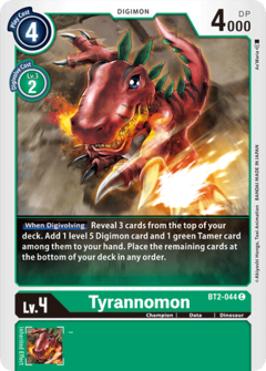 Tyrannomon - BT2-044 - Common