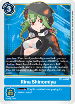 Rina Shinomiya - BT2-086 - Rare