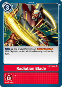 Radiation Blade - BT2-092 - Uncommon