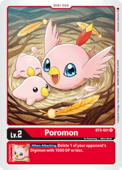 Poromon - BT3-001 - Uncommon