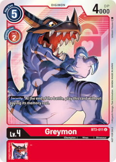 Greymon (Alternate Art) - BT3-011 - Uncommon