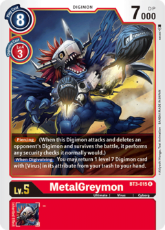 MetalGreymon - BT3-015 - Rare