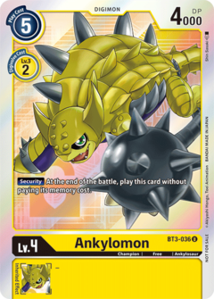 Ankylomon (Alternate Art) - BT3-036 - Uncommon