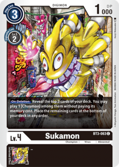 Sukamon - BT3-063 - Common